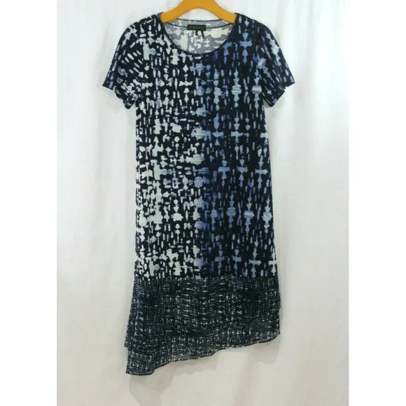 Donna Karan | Dresses | Donna Karan New York Womens Blue Asymmetrical Hem Short Sleeve Dress S | Poshmark Donna Karan | Dresses | Donna Karan New York Womens Blue Asymmetrical Hem Short Sleeve Dress S | Poshmark